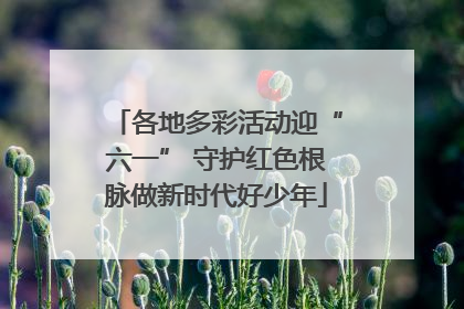 各地多彩活动迎“六一” 守护红色根脉做新时代好少年