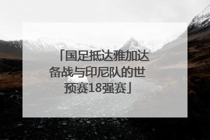 国足抵达雅加达备战与印尼队的世预赛18强赛