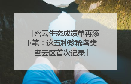密云生态成绩单再添重笔：这五种珍稀鸟类密云区首次记录