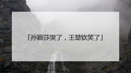 孙颖莎哭了，王楚钦笑了