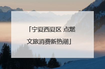 宁夏西夏区 点燃文旅消费新热潮