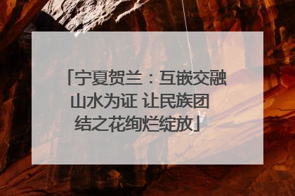 宁夏贺兰：互嵌交融 山水为证 让民族团结之花绚烂绽放