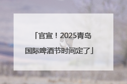 官宣！2025青岛国际啤酒节时间定了
