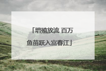 增殖放流 百万鱼苗跃入富春江