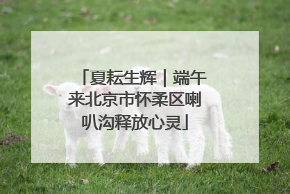 夏耘生辉｜端午来北京市怀柔区喇叭沟释放心灵