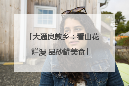 大通良教乡：看山花烂漫 品砂罐美食