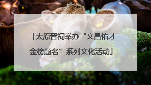 太原晋祠举办“文昌佑才 金榜题名”系列文化活动