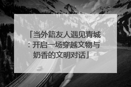当外籍友人遇见青城：开启一场穿越文物与奶香的文明对话