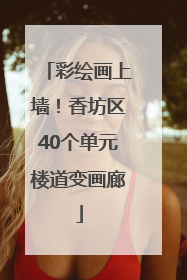 彩绘画上墙！香坊区40个单元楼道变画廊