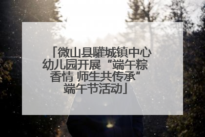 微山县驩城镇中心幼儿园开展“端午粽香情 师生共传承”端午节活动
