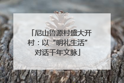 尼山鲁源村盛大开村：以“明礼生活”对话千年文脉