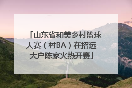山东省和美乡村篮球大赛（村BA）在招远大户陈家火热开赛