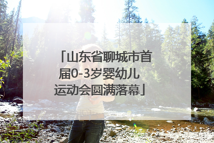 山东省聊城市首届0-3岁婴幼儿运动会圆满落幕