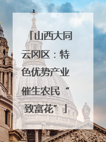 山西大同云冈区：特色优势产业催生农民“致富花”