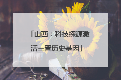 山西：科技探源激活三晋历史基因