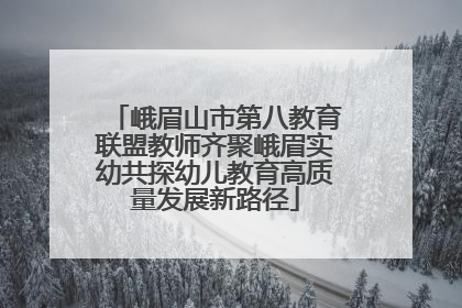 峨眉山市第八教育联盟教师齐聚峨眉实幼共探幼儿教育高质量发展新路径