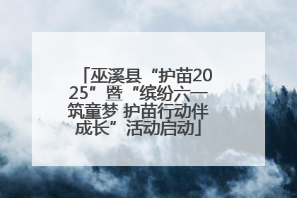 巫溪县“护苗2025”暨“缤纷六一筑童梦 护苗行动伴成长”活动启动