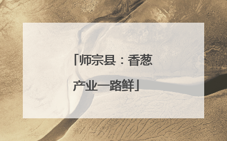 师宗县：香葱产业一路鲜