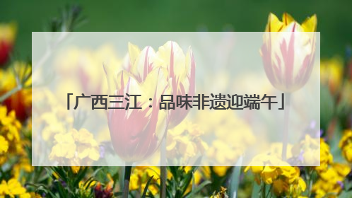 广西三江：品味非遗迎端午