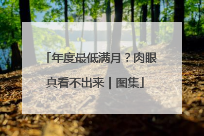 年度最低满月？肉眼真看不出来｜图集