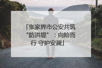 张家界市公安共筑“防洪堤”：向险而行 守护安澜