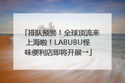 排队预警！全球顶流来上海啦！LABUBU怪味便利店即将开展→