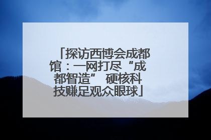 探访西博会成都馆：一网打尽“成都智造” 硬核科技赚足观众眼球