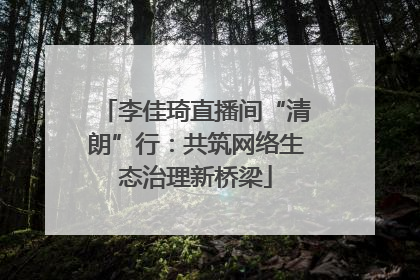 李佳琦直播间“清朗”行：共筑网络生态治理新桥梁