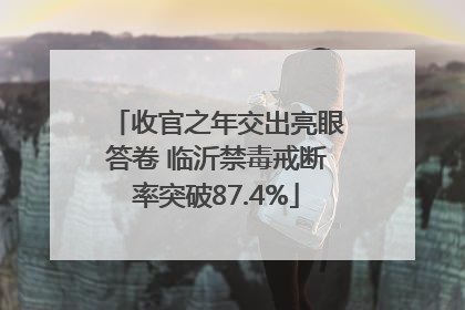 收官之年交出亮眼答卷 临沂禁毒戒断率突破87.4%