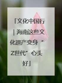 文化中国行｜海南这些文化遗产变身“Z世代”心头好