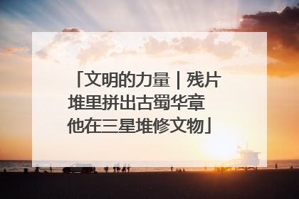 文明的力量｜残片堆里拼出古蜀华章 他在三星堆修文物