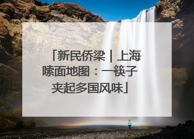 新民侨梁｜上海嗦面地图：一筷子夹起多国风味
