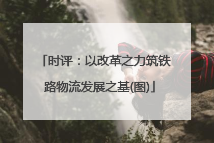 时评：以改革之力筑铁路物流发展之基(图)