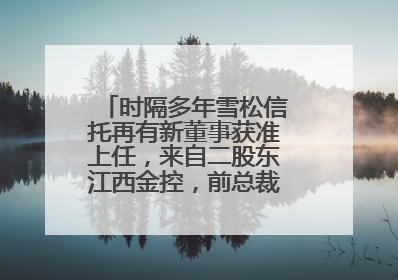 时隔多年雪松信托再有新董事获准上任，来自二股东江西金控，前总裁上月刚被罚