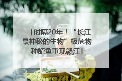 时隔20年！“长江最神秘的生物”极危物种鳤鱼重现赣江