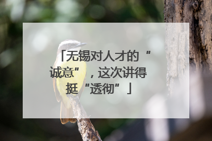 无锡对人才的“诚意”，这次讲得挺“透彻”