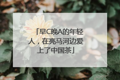 早C晚A的年轻人，在亮马河边爱上了中国茶