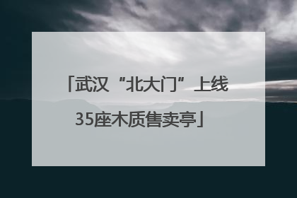 武汉“北大门”上线35座木质售卖亭