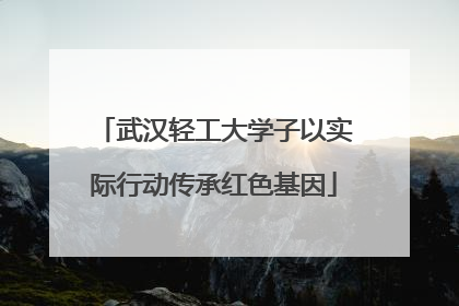 武汉轻工大学子以实际行动传承红色基因