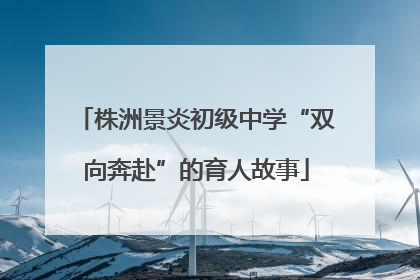 株洲景炎初级中学“双向奔赴”的育人故事
