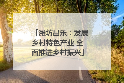 潍坊昌乐：发展乡村特色产业 全面推进乡村振兴