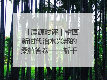 澧源时评｜擘画新时代治水兴邦的桑植答卷——斩千年水患，筑红色热土安澜基业
