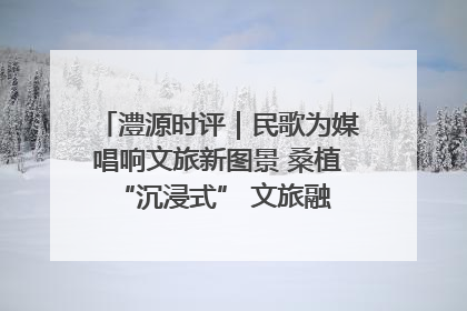 澧源时评｜民歌为媒唱响文旅新图景 桑植 “沉浸式” 文旅融合的破圈启示
