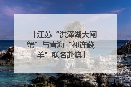 江苏“洪泽湖大闸蟹”与青海“祁连藏羊”联名赴澳