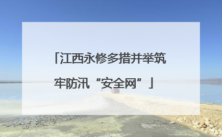 江西永修多措并举筑牢防汛“安全网”
