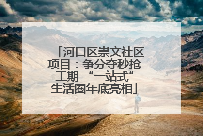 河口区崇文社区项目：争分夺秒抢工期 “一站式”生活圈年底亮相