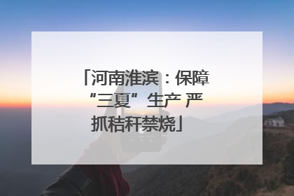 河南淮滨：保障“三夏”生产 严抓秸秆禁烧