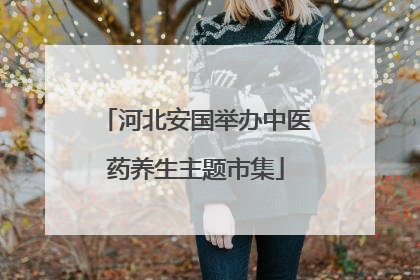 河北安国举办中医药养生主题市集