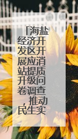 海盐经济开发区开展应消站提质升级问卷调查，推动民生实事落地落实