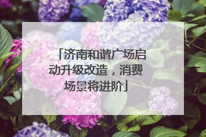 济南和谐广场启动升级改造，消费场景将进阶